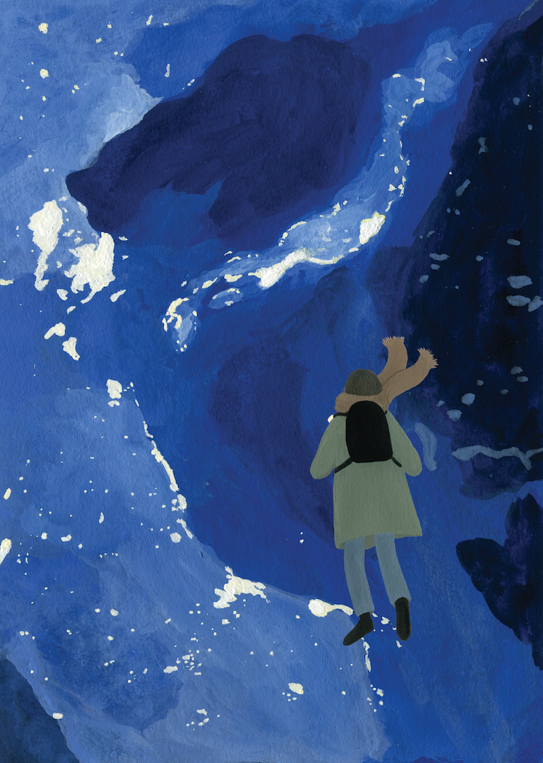 Acryl Gouache Painting - The Earth 